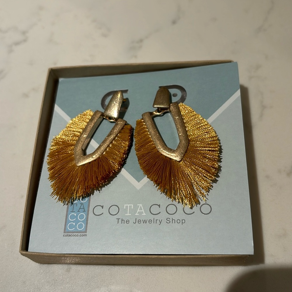 Fringe Fan Statement Earrings